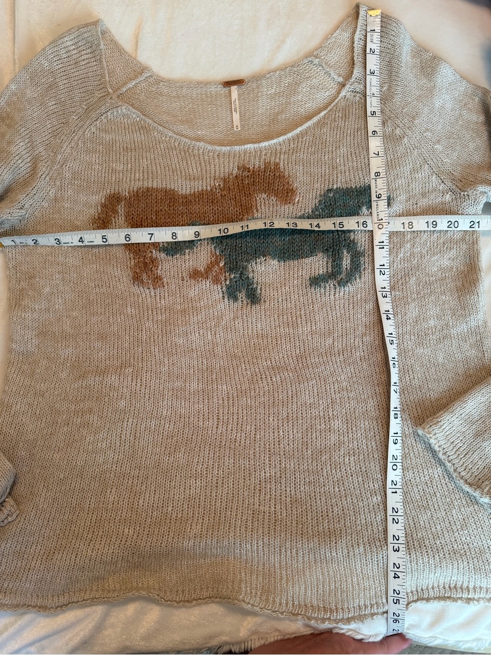 Free People Pony Ride knit sweater Medium - Picture 6 of 6